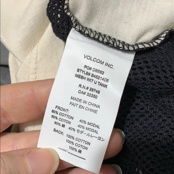 Volcom Mesh Wit U Tank Racerback Large - Picture 7 of 8